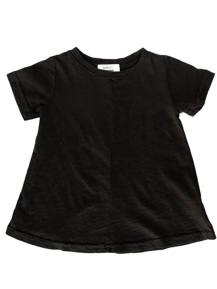 T-Shirt Dress | Black | PEGGI + ME