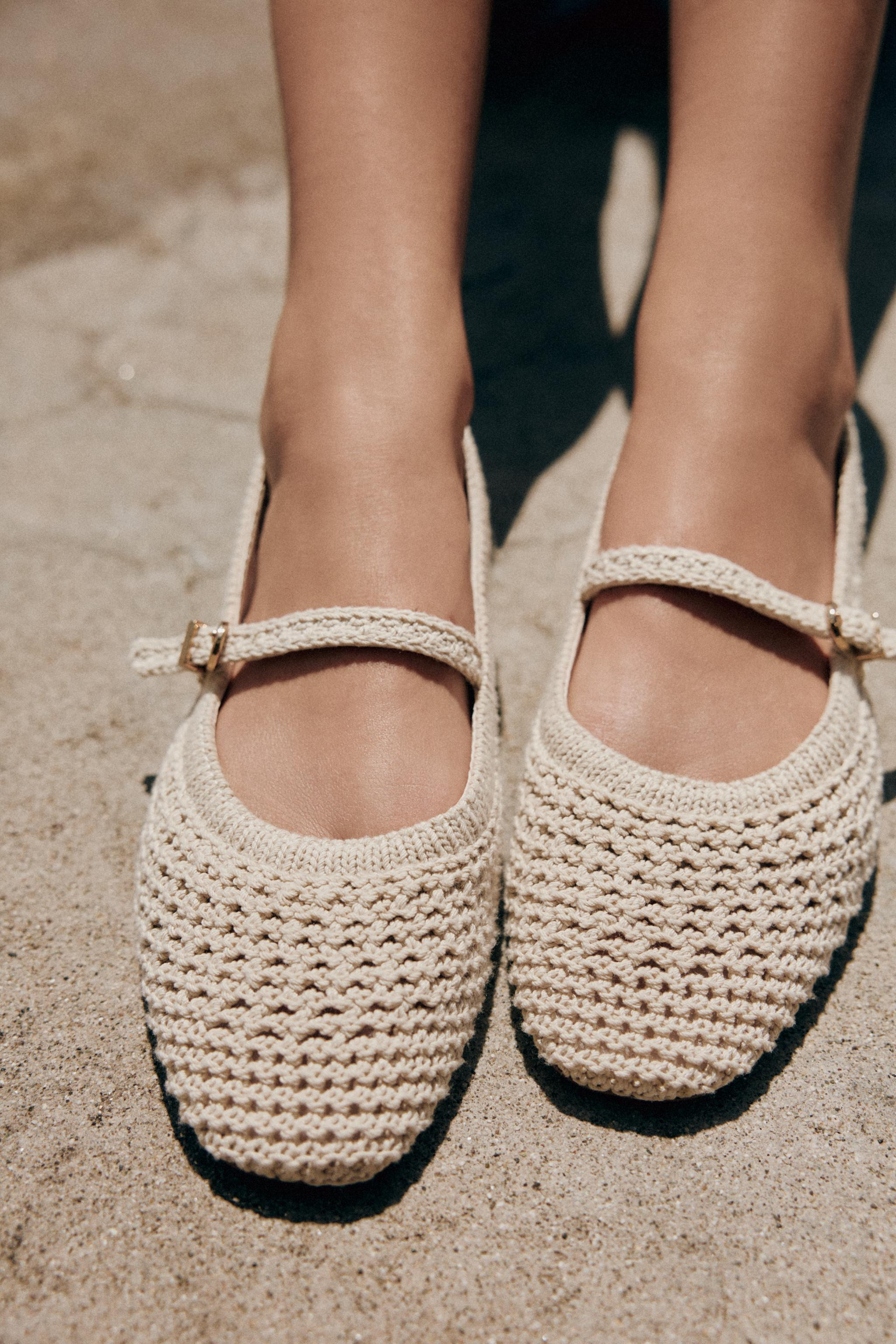 BRAIDED EFFECT FLAT BALLET FLATS | Zara UK