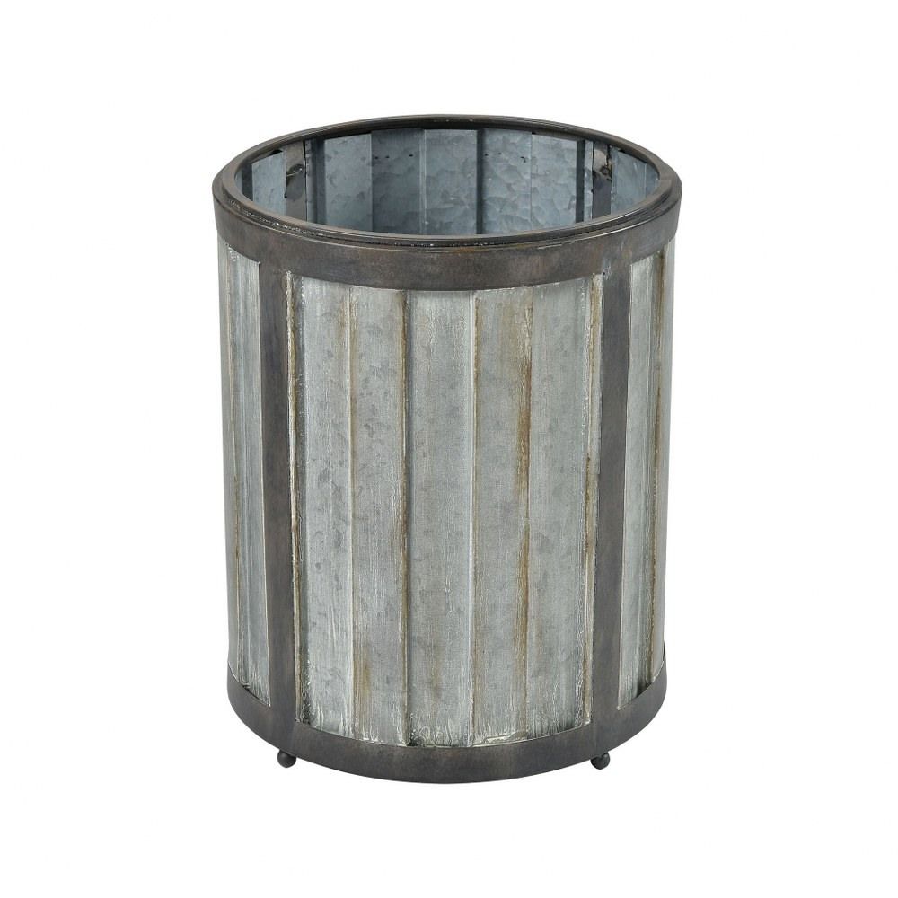 Kingsholm Square - 18 Inch Planter  Galvanized Steel/Black Finish-Bailey Street | Walmart (US)