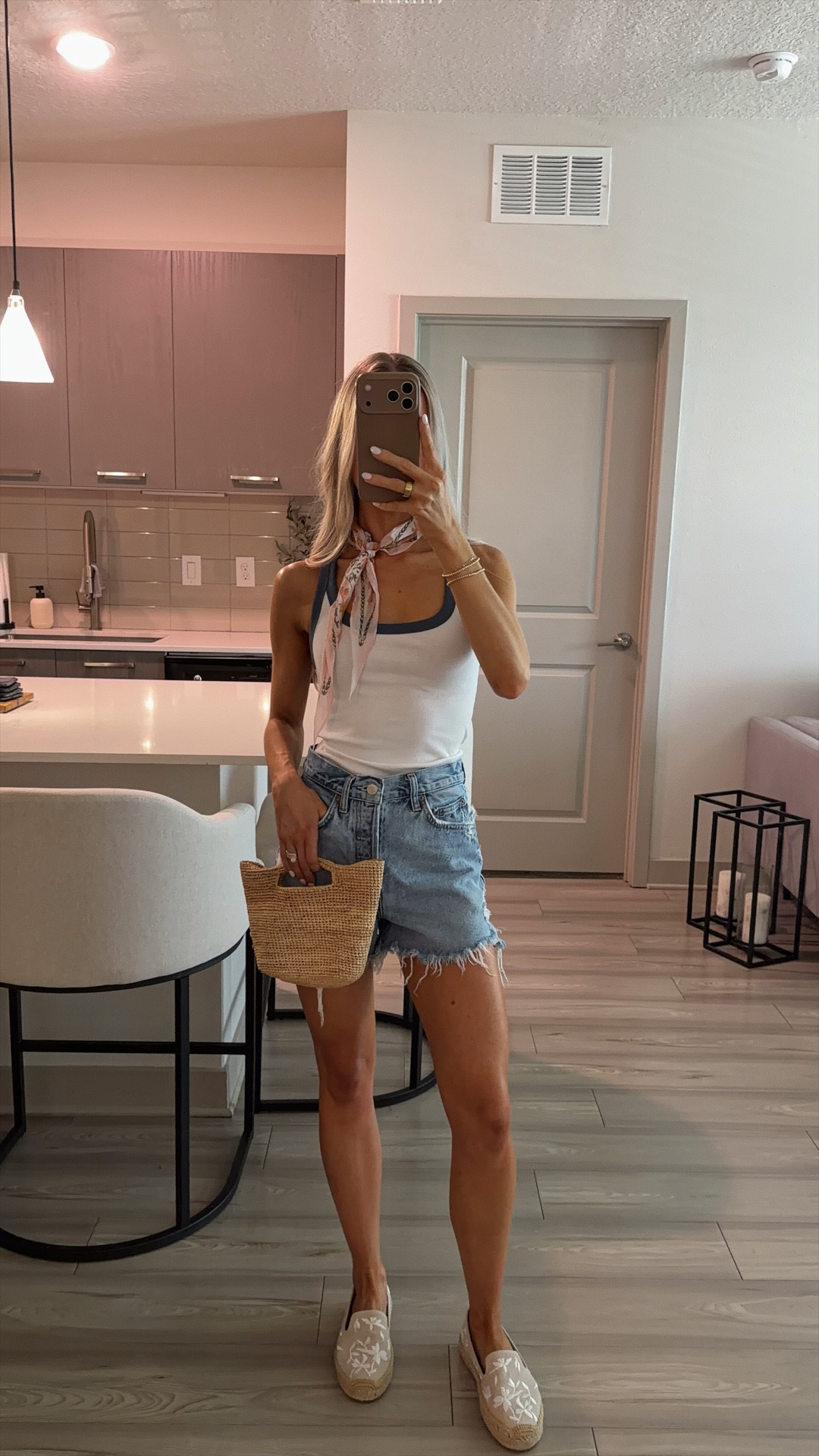 Tank and scarf are linked on my ShopMy page !! 🤍