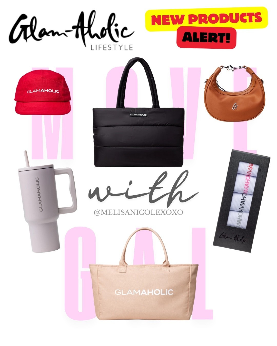 Calling all Glam-Aholics to the front. New products alert featuring Glam-Aholic Lifestyle’s latest drop, Move with GAL 

#MovewithGAL
#GlamAholicLifestyle #GlamaholicFinds 

#LTKSaleAlert #LTKActive #LTKItBag