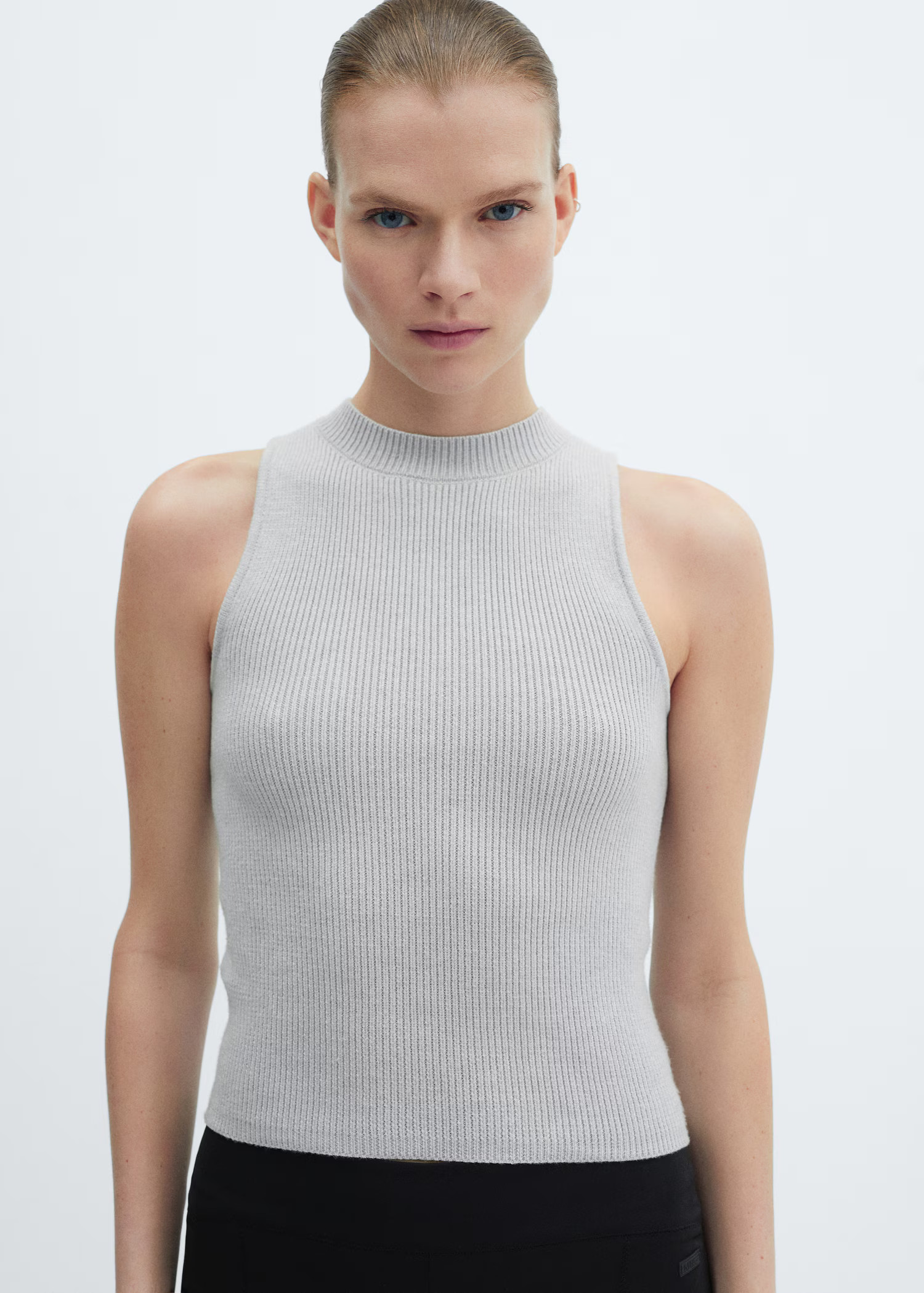 Ribbed knit top | MANGO (UK)