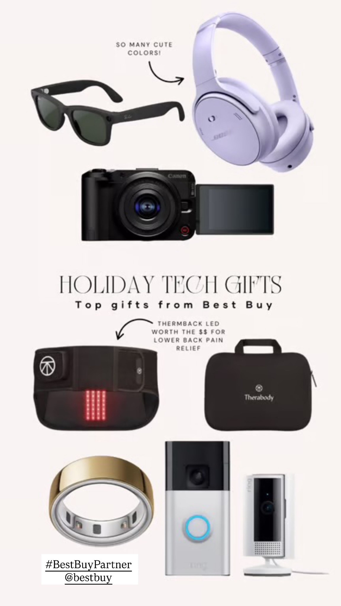 #BestBuyPartner Shop here for our favorite tech gifts at @bestbuy Best Buy has the top gifts for everyone on your list this holiday season