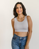 Classic Wide Strap Tank Halftee | Half Tee