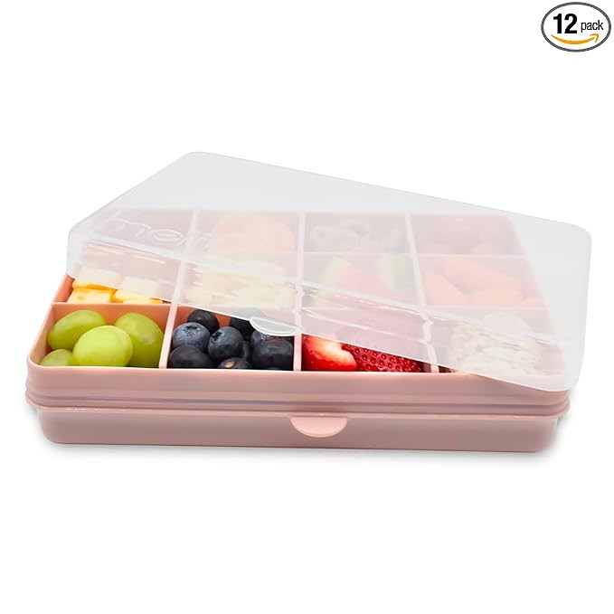 melii Snackle Box |12-Compartment Snack Container with Removable Dividers, BPA-Free Food Storage ... | Amazon (US)