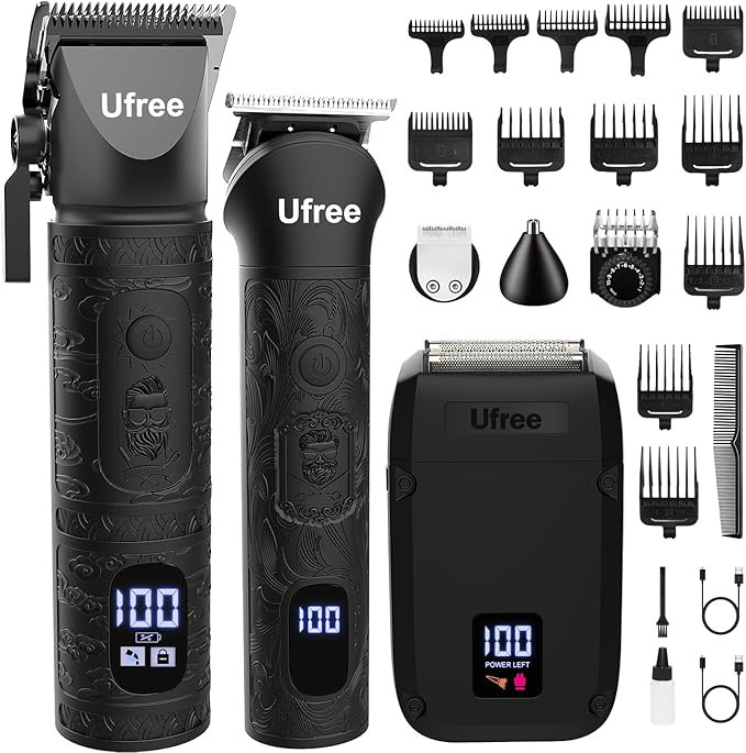 Ufree Beard Trimmer, Hair Clippers Mens Shaver Electric Razor, Hair Trimmer for Men Cordless Barb... | Amazon (US)