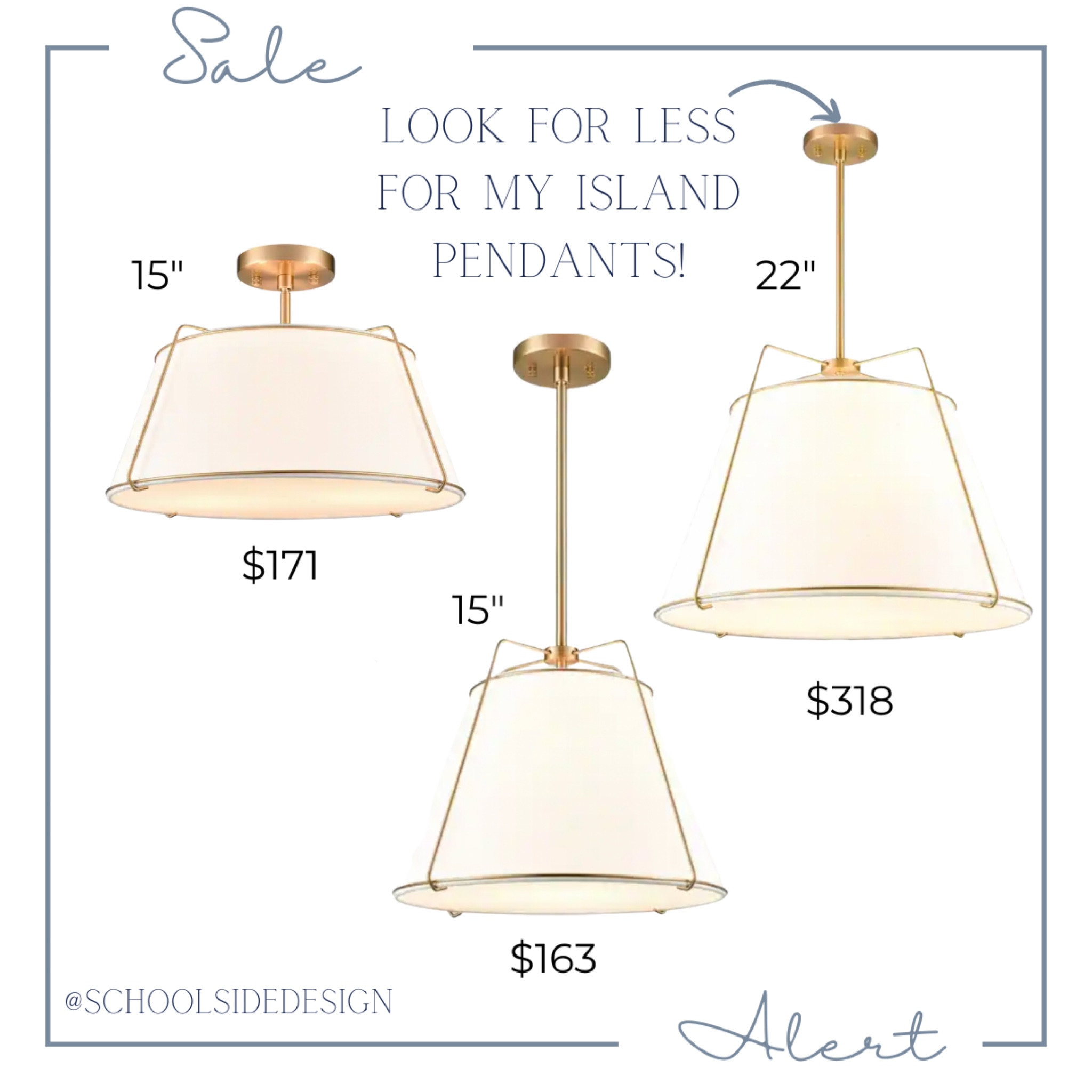 Look for less for my island pendants! Pendant light, look for less, save splurge



#LTKstyletip #LTKhome #LTKsalealert
