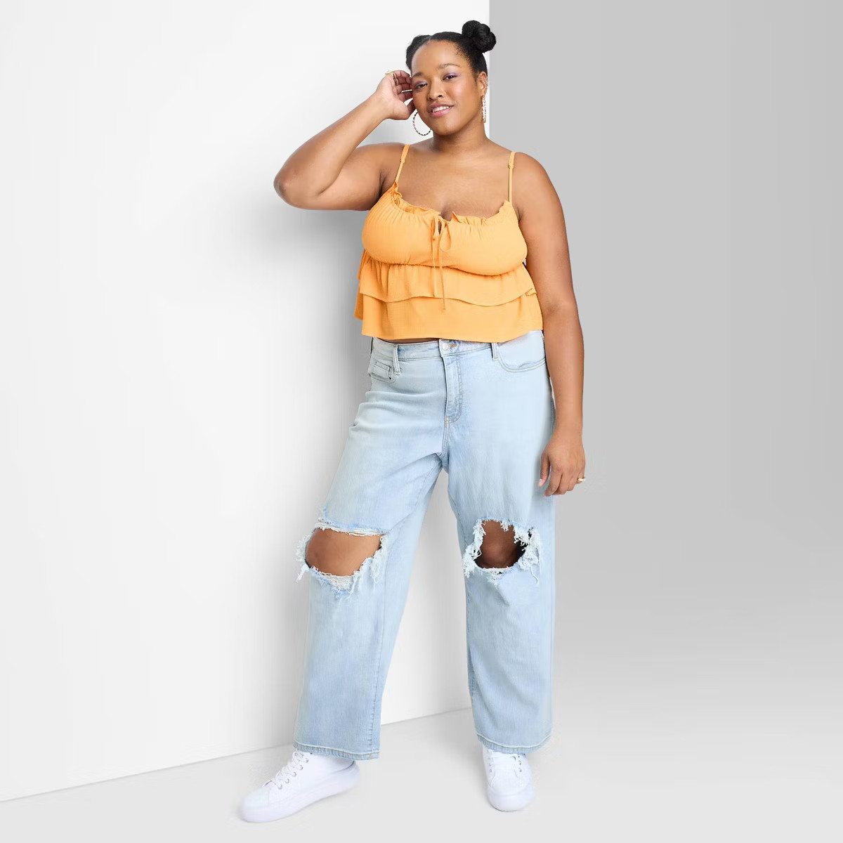 Women's Super-High Rise Baggy Wide Leg Jeans - Wild Fable™ Light Wash | Target