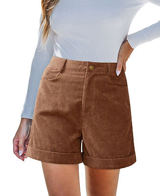 Cupshe Women's Good Behavior Brown Shorts - Macy's | Macy's