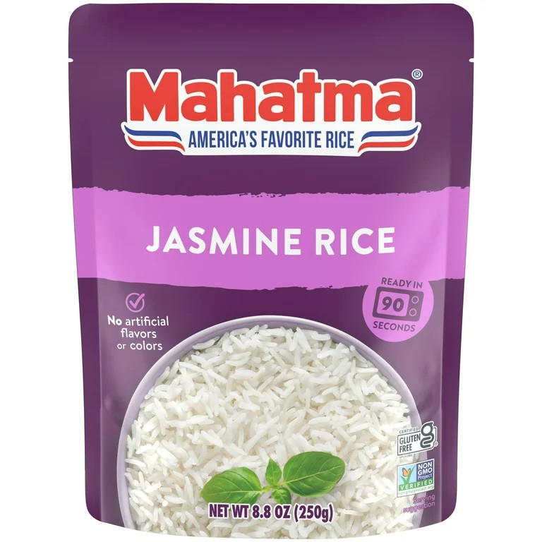Mahatma Ready-to-Heat White Jasmine Rice, 8.8 oz Bag - Walmart.com | Walmart (US)