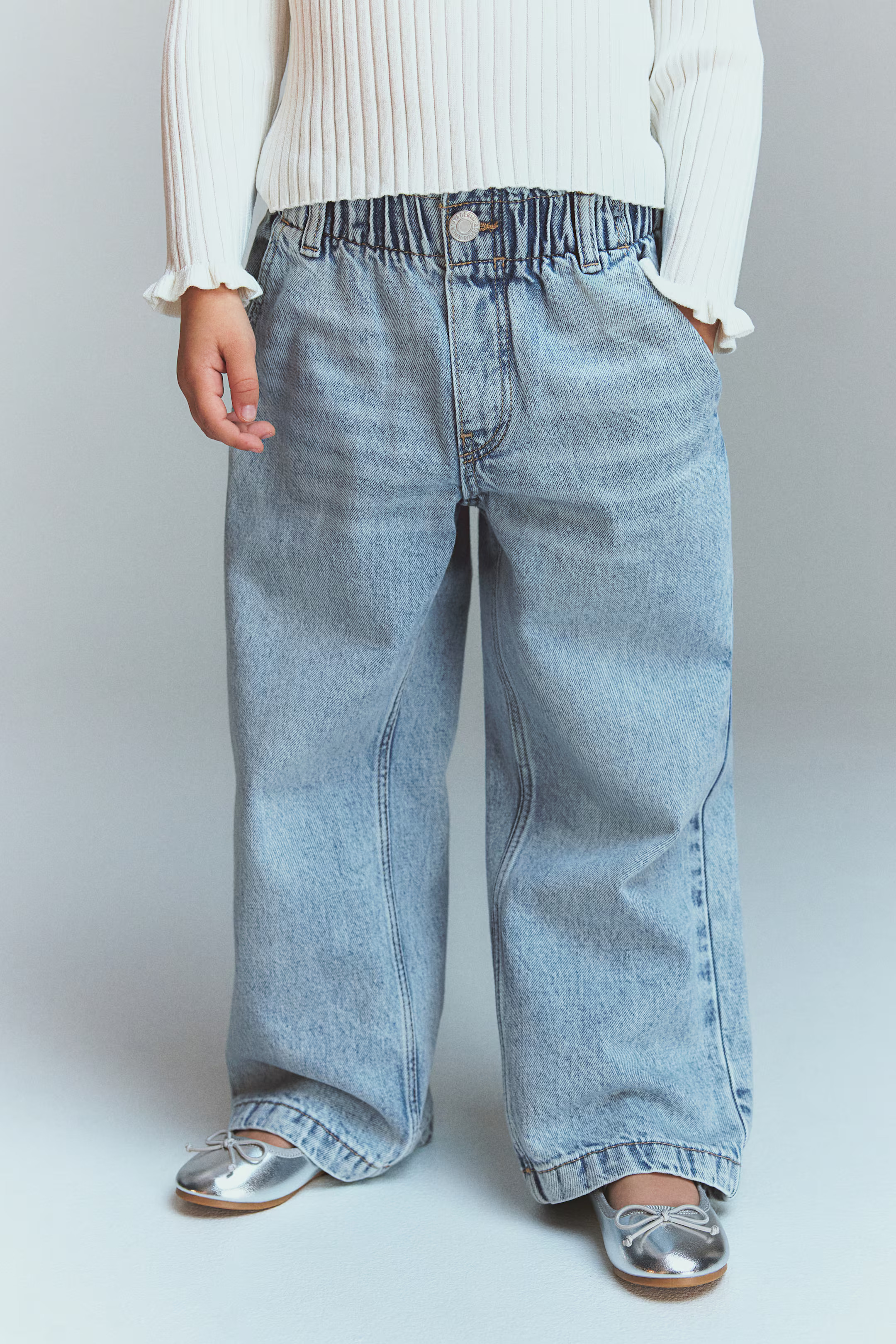Wide Leg Paper-bag Jeans | H&M (US + CA)