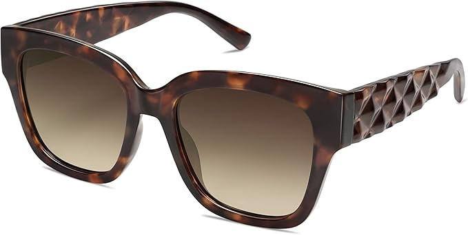SOJOS Trendy Polarized Square Sunglasses Womens,Retro Oversized Women Thick Sun Glasses SJ2217 | Amazon (US)