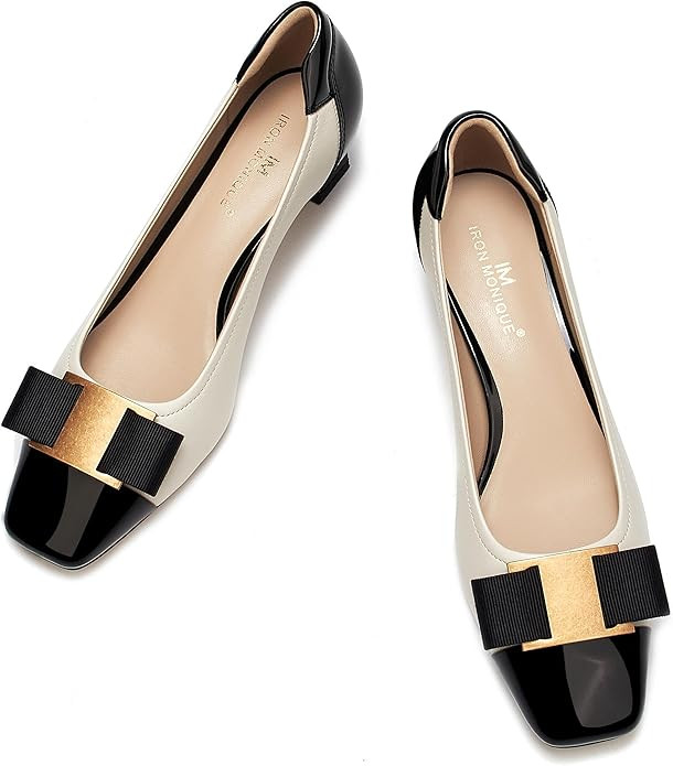 Black Dressy Shoe,Pumps for Women,Low Heel Pump,2 Inch,by ImIronMonique | Amazon (US)