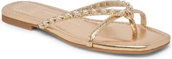 Dolce Vita Lucca Imitation Pearl Flip Flop (Women) | Nordstrom | Nordstrom