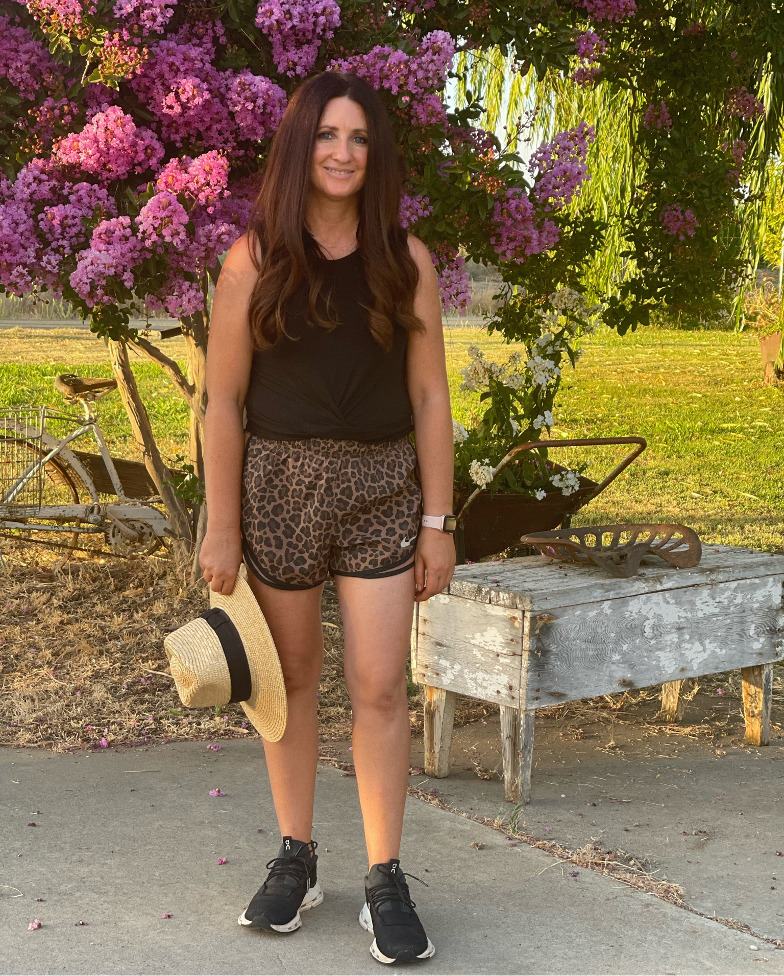 Summer Workout outfits. Alo crop tank top. Alo Yoga workout clothes. Alo workout clothes. Nike workout shorts. Best hair tools for thick hair. Best curling iron for thick hair. Best straw hat for summer. ❤️

#LTKshoecrush #LTKFitness #LTKstyletip