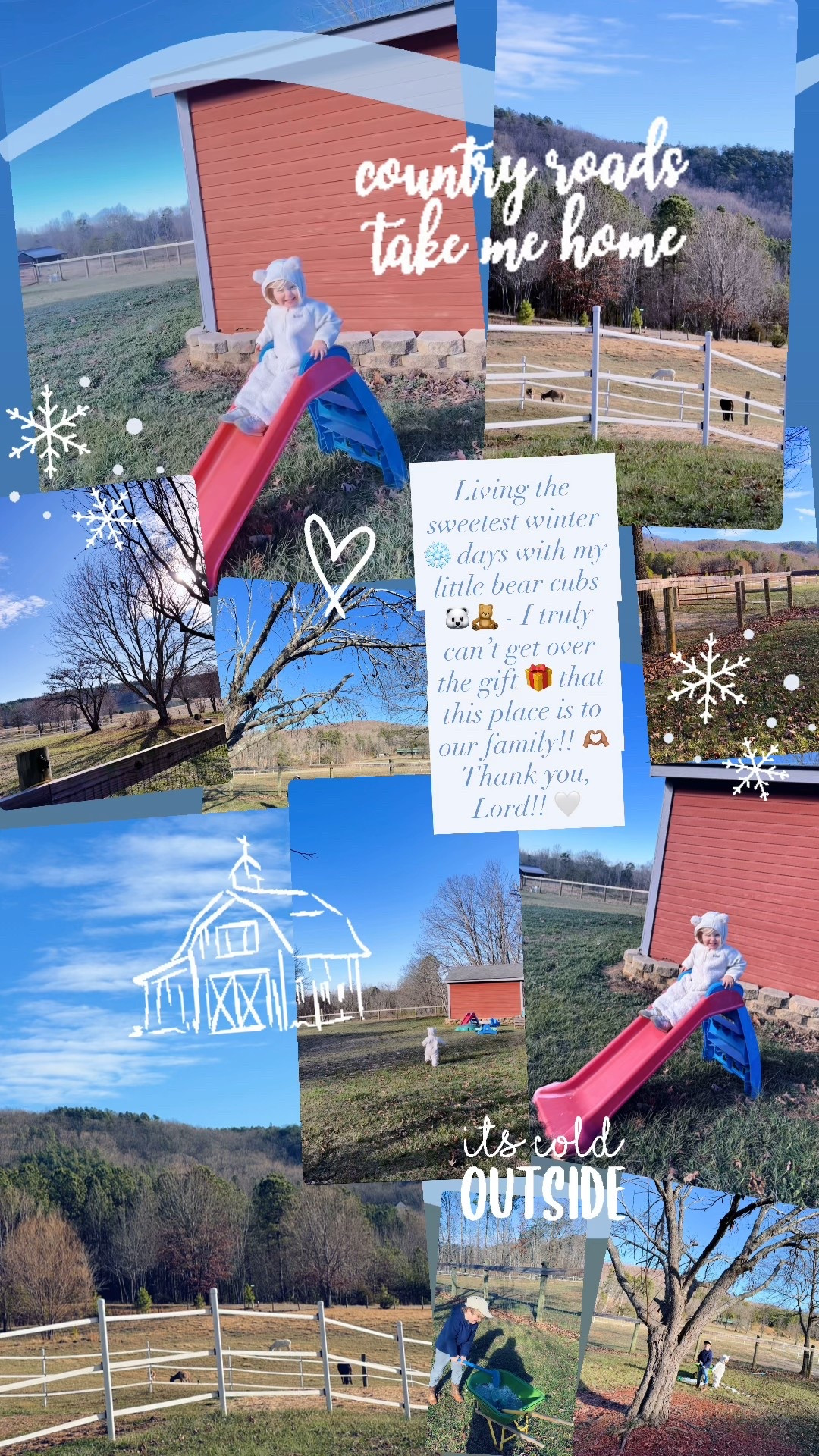 Living the sweetest winter ❄️ days with my little bear cubs 🐻‍❄️🧸 - I truly can’t get over the gift 🎁 that this place is to our family!! 🫶🏽 Thank you, Lord!! 🤍

#LTKmomlife #LTKKids #LTKdayinmylife