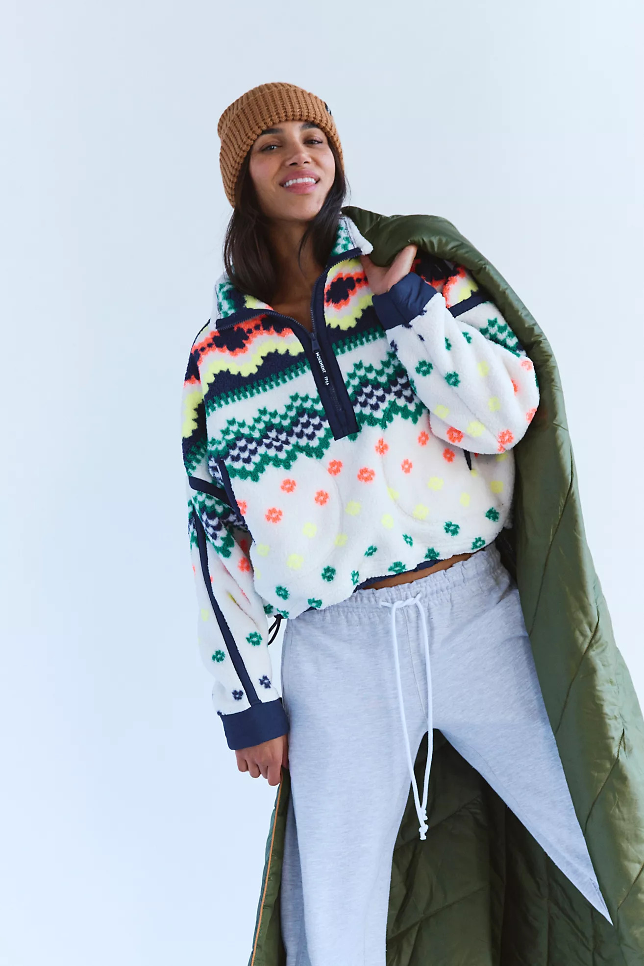 Mountain High Printed Half Zip Fleece | Free People (Global - UK&FR Excluded)