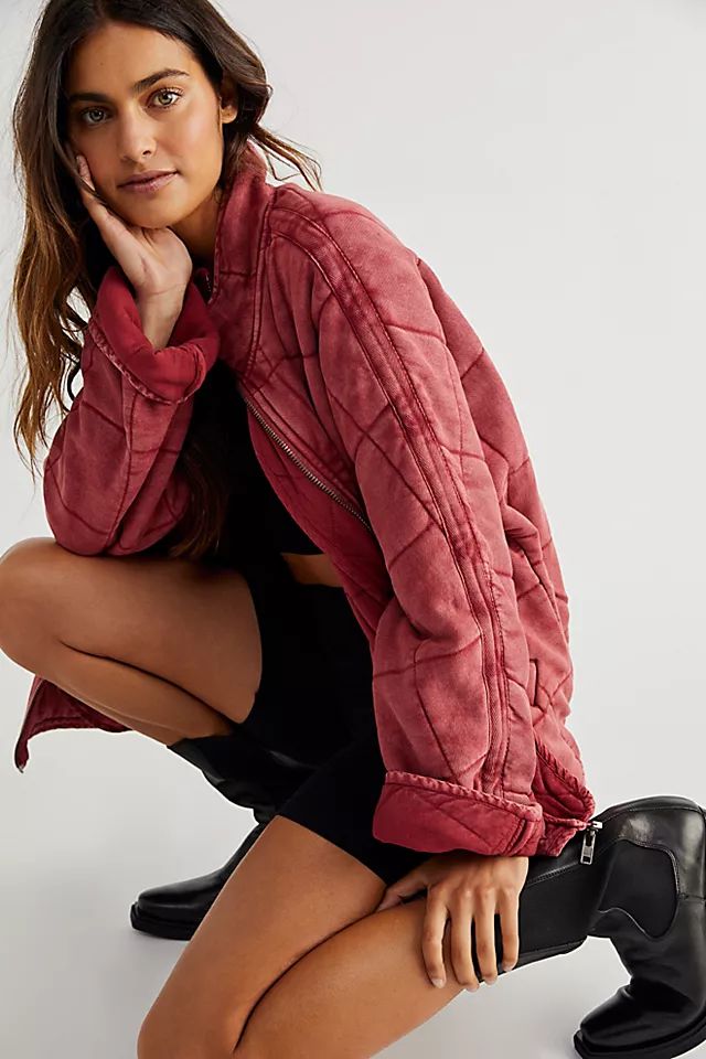 Dolman Quilted Knit Jacket | Free People (Global - UK&FR Excluded)