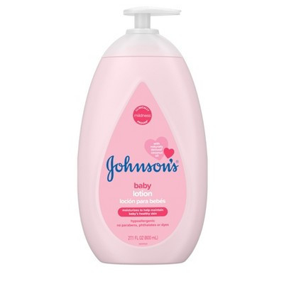 Johnson's Moisturizing Mild Pink Baby Body Lotion, Coconut Oil for Delicate Skin, Hypoallergenic - 27.1 fl oz | Target