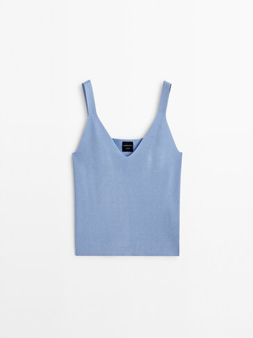 Strappy knit top - Studio - Massimo Dutti | Massimo Dutti US