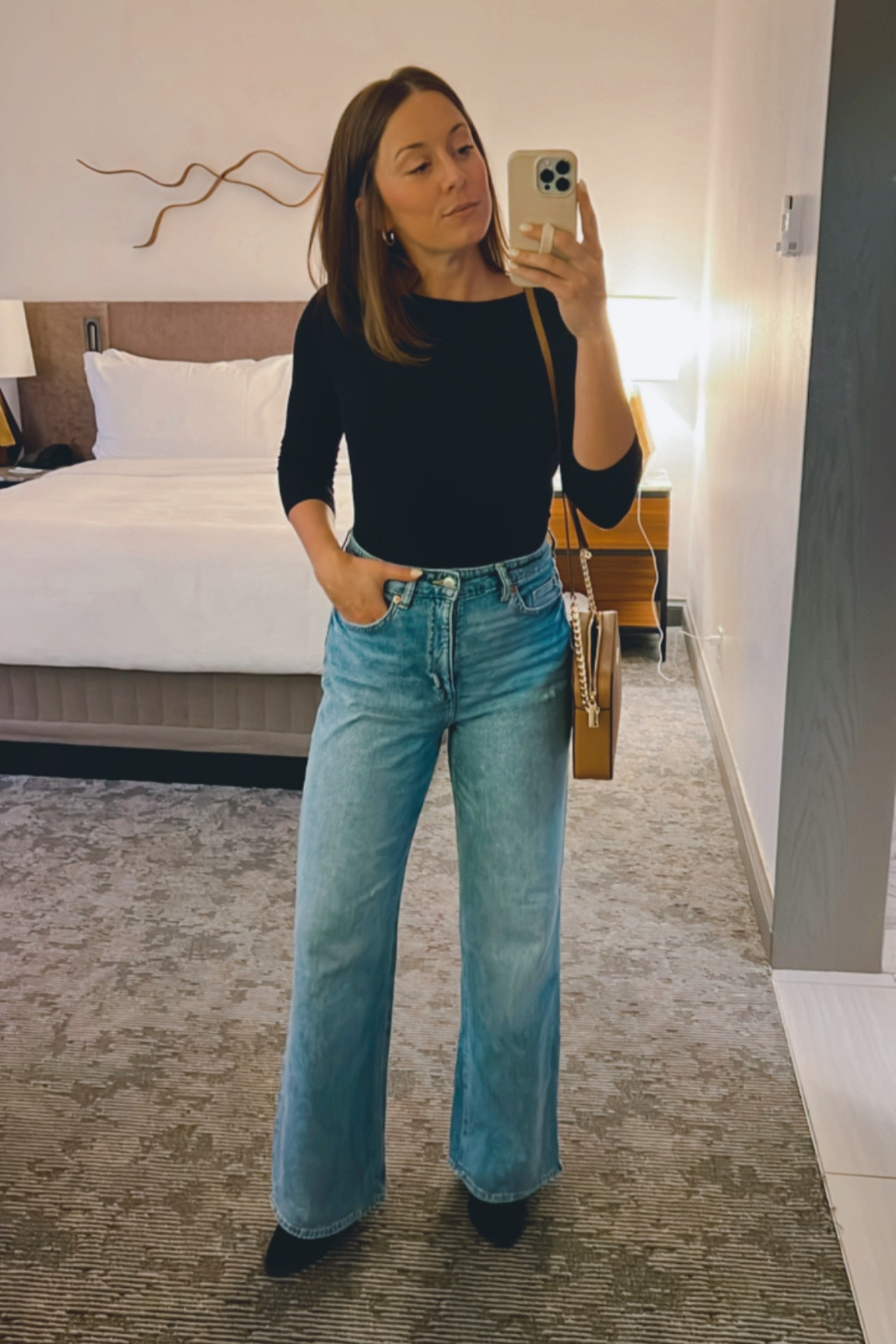 high waisted wide leg H&M jeans

#LTKstyletip #LTKunder50 #LTKunder100
