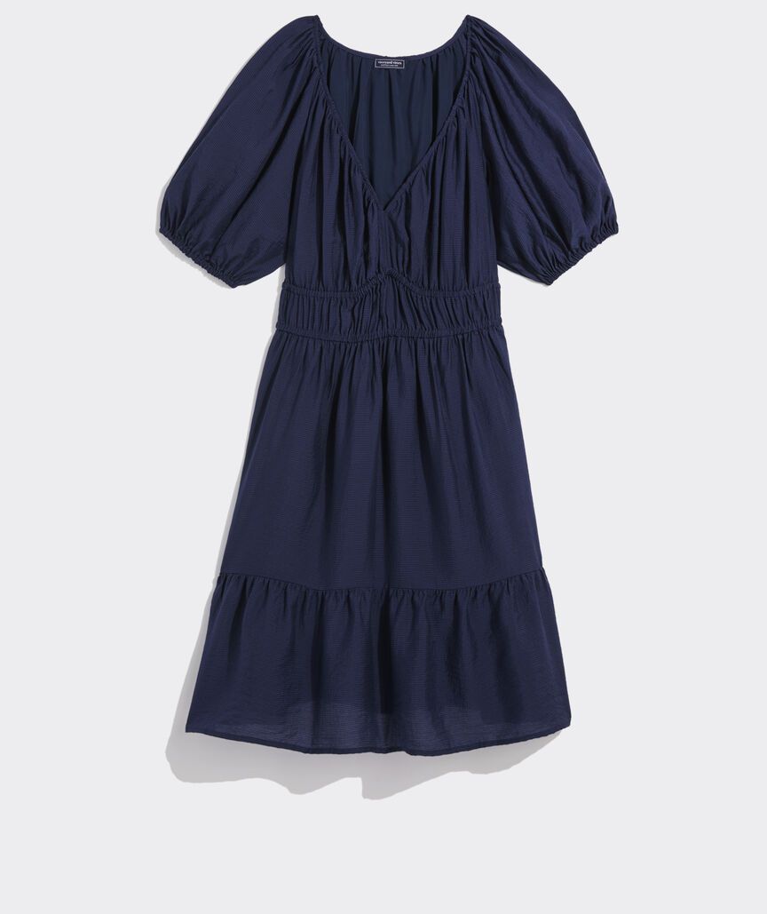Marina Puff-Sleeve Mini Dress | vineyard vines
