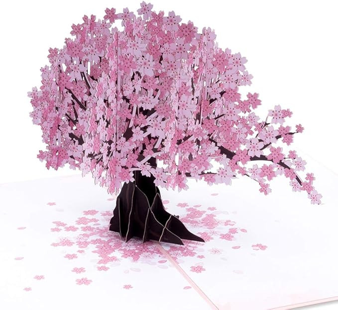 Paper Love Cherry Blossom Pop Up Card, 3D Popup Greeting Cards, for Mothers Day, Spring, Fathers ... | Amazon (US)