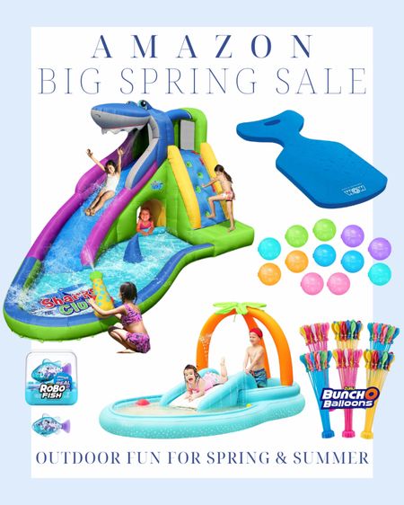 Big spring sale: Outdoor toys, water slide, splash pad, water balloons, pool float, pool toys, sand toys, summer toys, spring toys, Amazon 

#LTKfamily #LTKsalealert #LTKkids