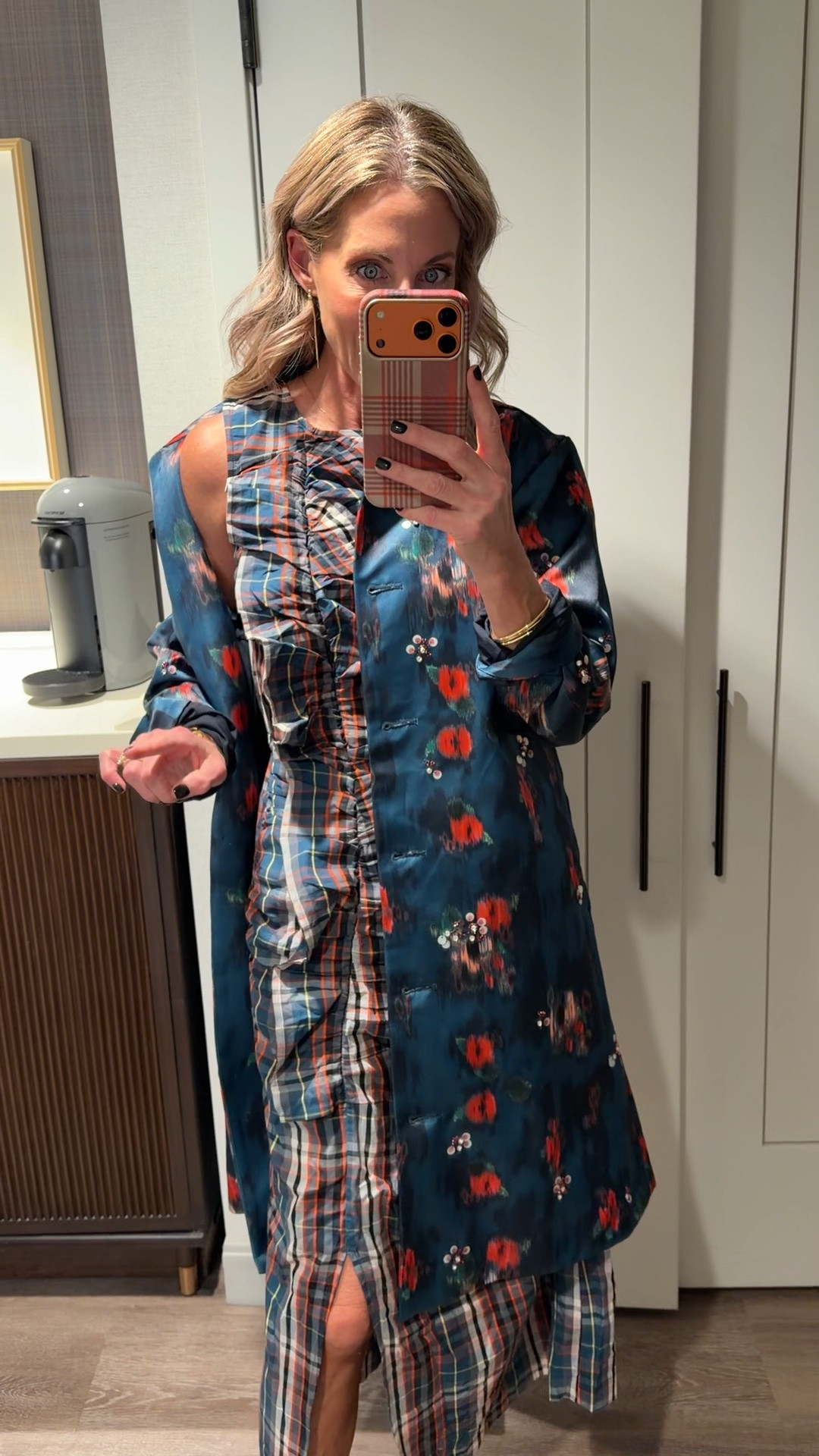 Dinner tonight is all Walmart. Size XS dress and jacket