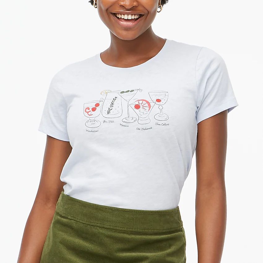 Cocktail lineup graphic tee | J.Crew Factory