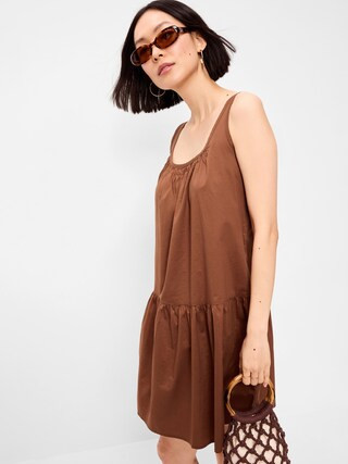 Drop-Waist Swing Mini Dress | Old Navy (US)