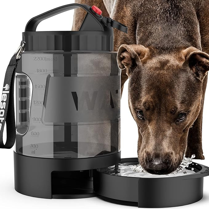 Dog Water Bowl Dispenser,Travel Dog Bowls for Camping Dog Park Hunting, 77OZ Dog Water Dispenser ... | Amazon (US)