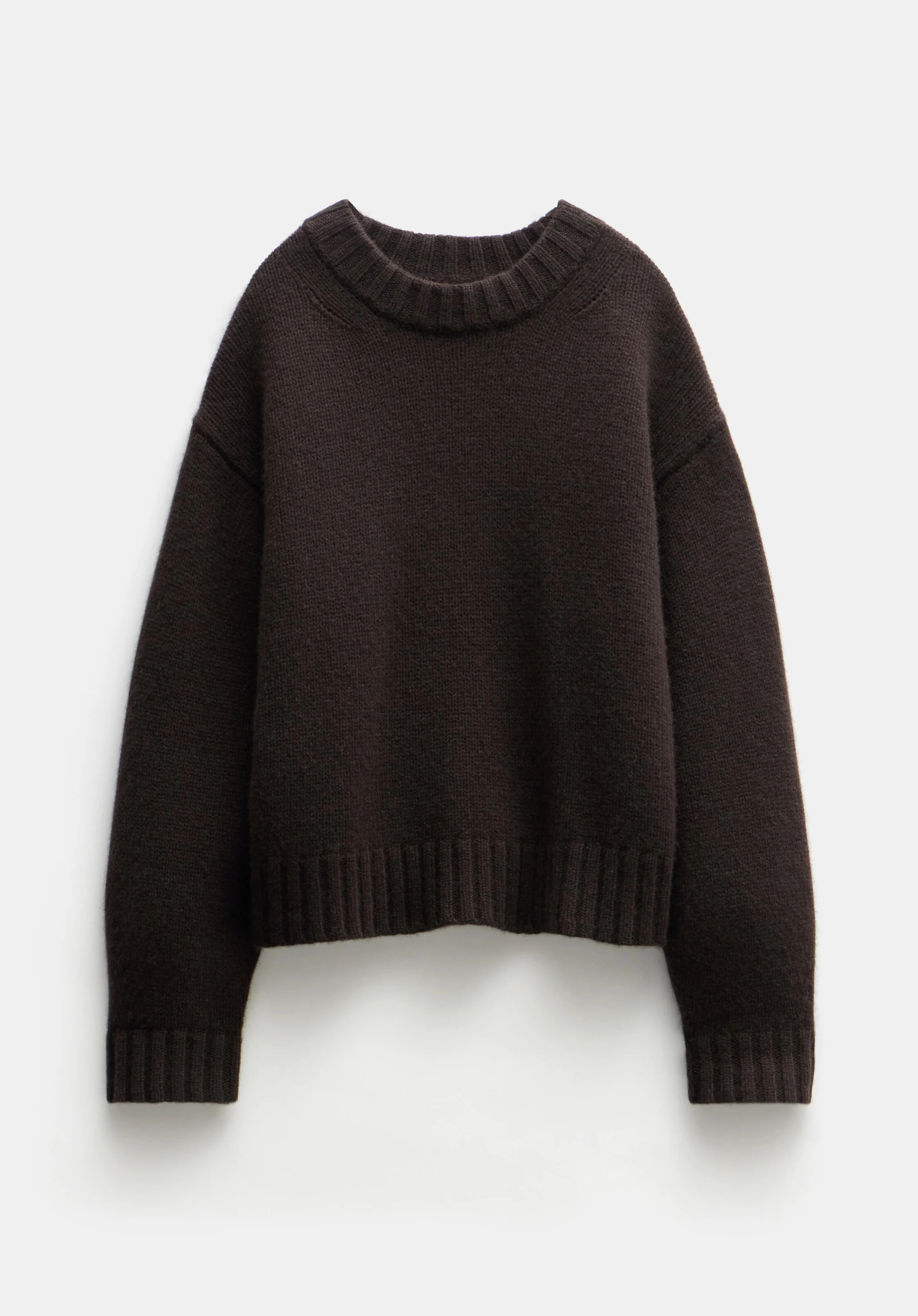 Cora Chunky Cashmere Crew Jumper | Hush UK