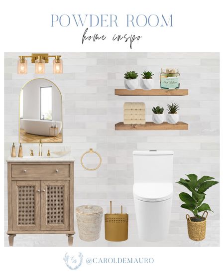 Complete your powder room refresh with this vanity sink, arch mirror, faux plants and more!
#designtips #modernhome #bathroommusthaves #interiordesign

#LTKSeasonal #LTKHome #LTKStyleTip