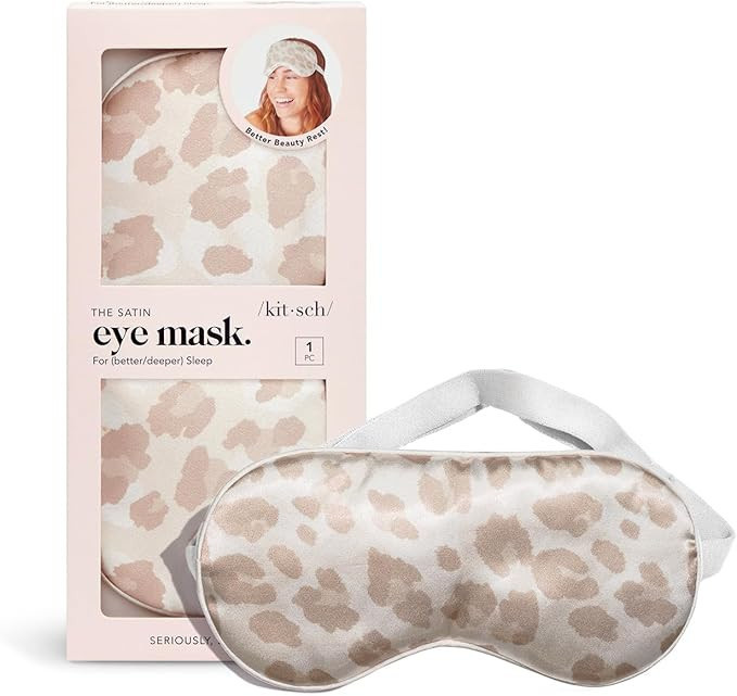 Kitsch Satin Eye Mask for Sleeping Women, Softer Than Silk Sleep Mask | Satin Blindfold | Travel ... | Amazon (US)
