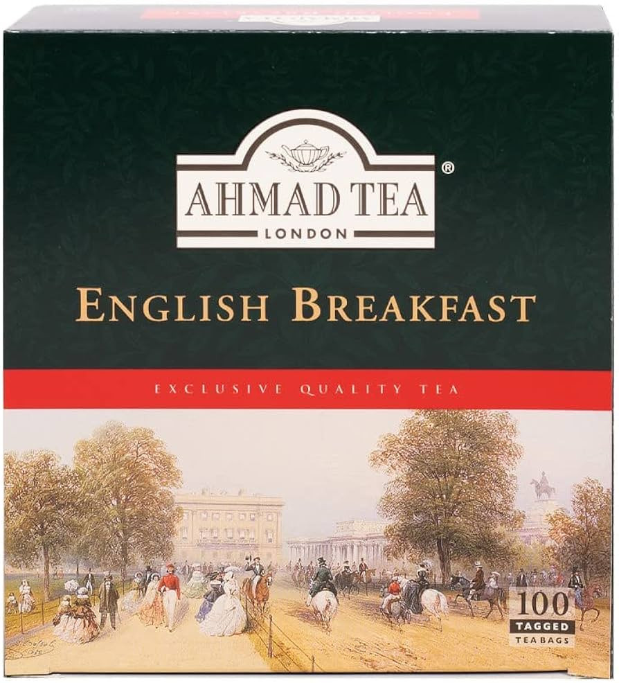 Ahmad Tea Black Tea, English Breakfast Teabags, 100 ct - Caffeinated and Sugar-Free | Amazon (US)