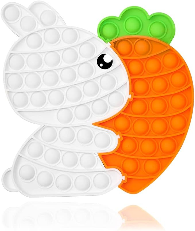 PETBSNVB Bunny Carrot Pop it Fidget Sensory Toys,Puzzle Popper Toy Pack,Great Gifts for Kids Boys... | Amazon (US)
