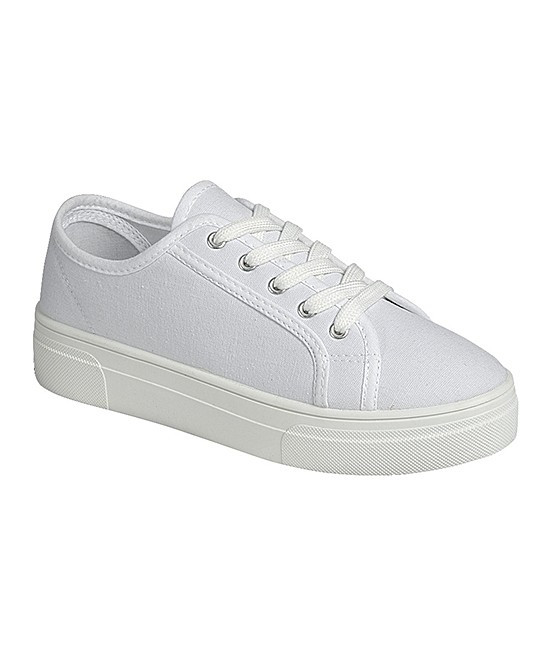 Link Women's Sneakers WHITE - White Platform Dolce Sneaker - Women | Zulily