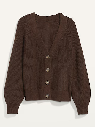 Shaker-Stitch Cardigan Sweater for Women | Old Navy (US)