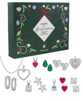Macy's 12-Pc. Advent Calendar Sterling Silver Jewelry Set - Macy's | Macy's