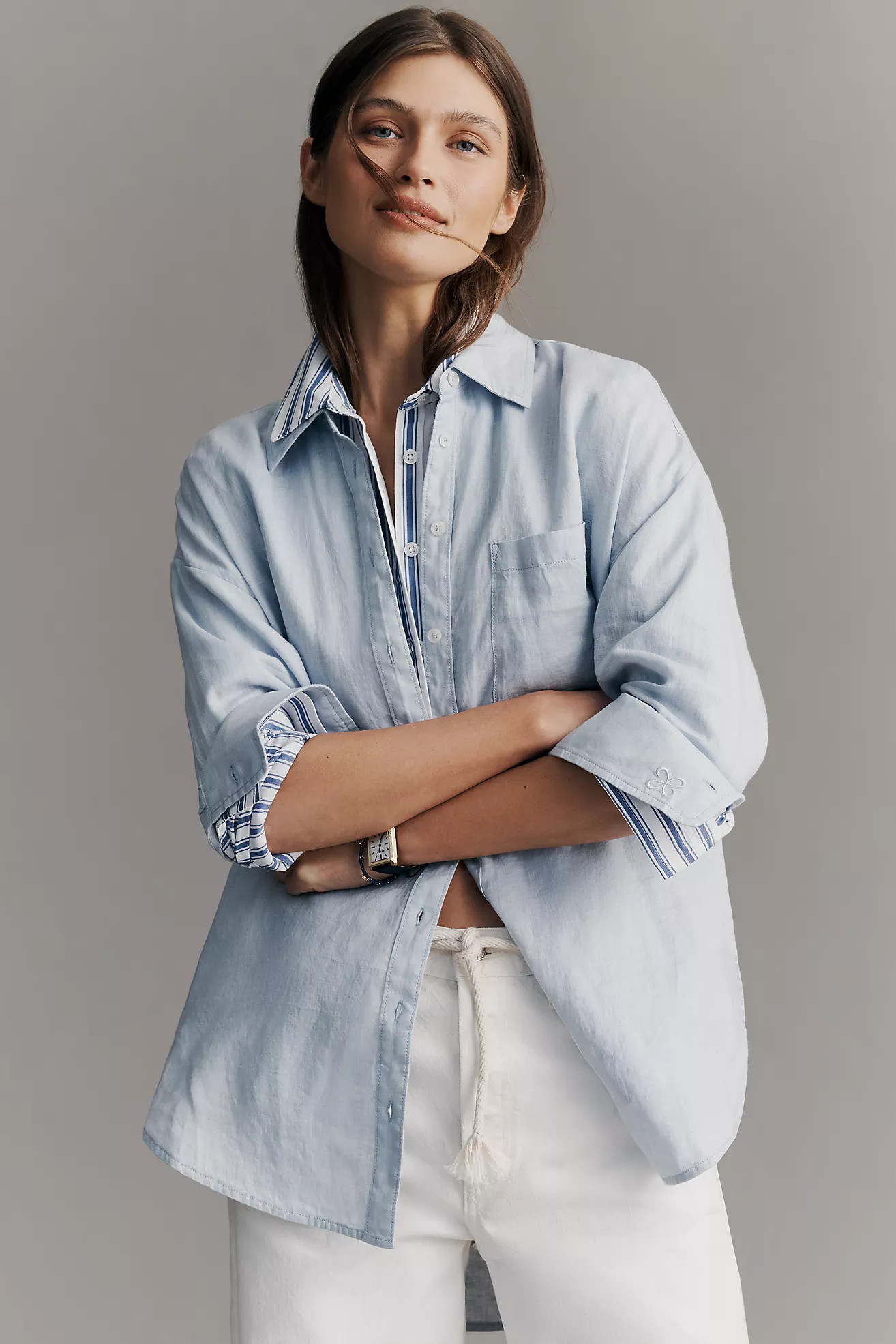 Bennet 100% European Linen Buttondown Shirt | Anthropologie (US)