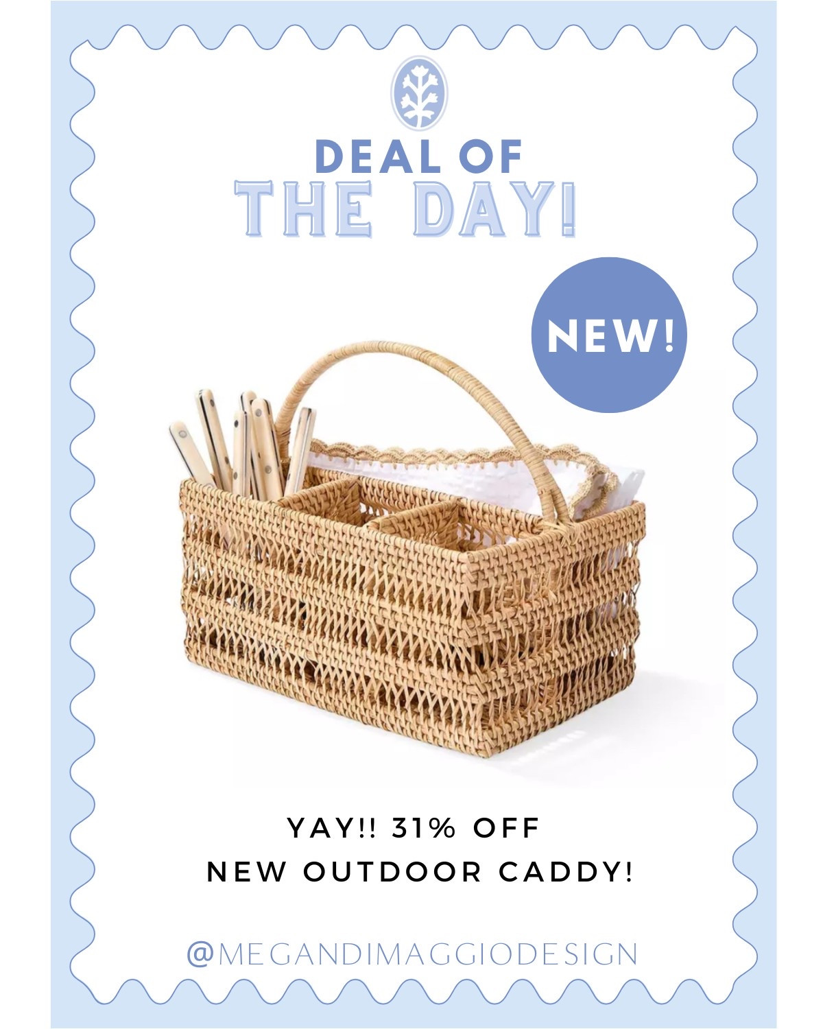 Love this new outdoor wicker flatware caddy!! 😍 currently on sale for over 30% OFF!! ☀️🦞

#LTKHome #LTKSummerEdit #LTKSaleAlert