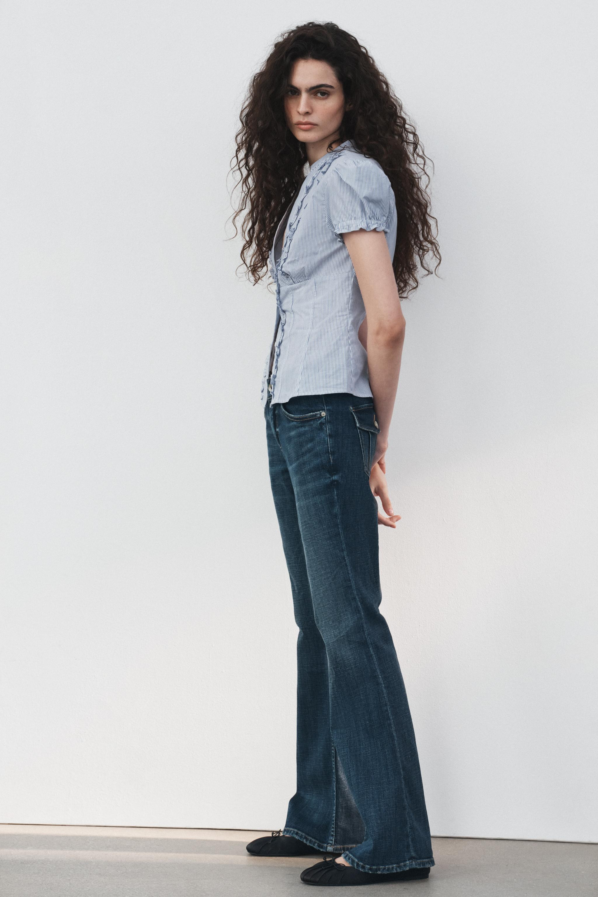 TRF LOW-RISE BOOTCUT JEANS | Zara US