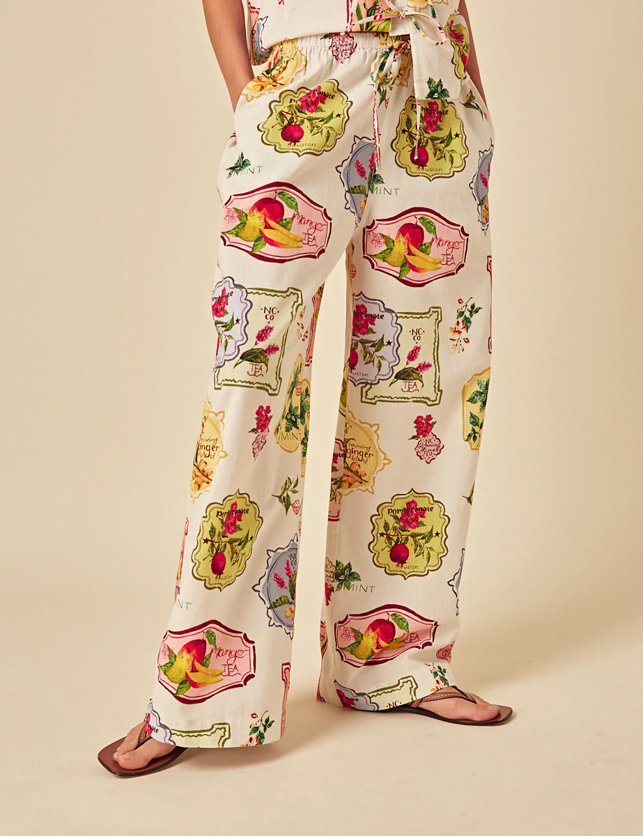 White Printed Trousers | Nobody's Child