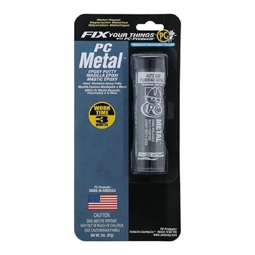 PC Products PC-Metal Epoxy Putty, 2 oz Stick, Dark Gray | Amazon (US)
