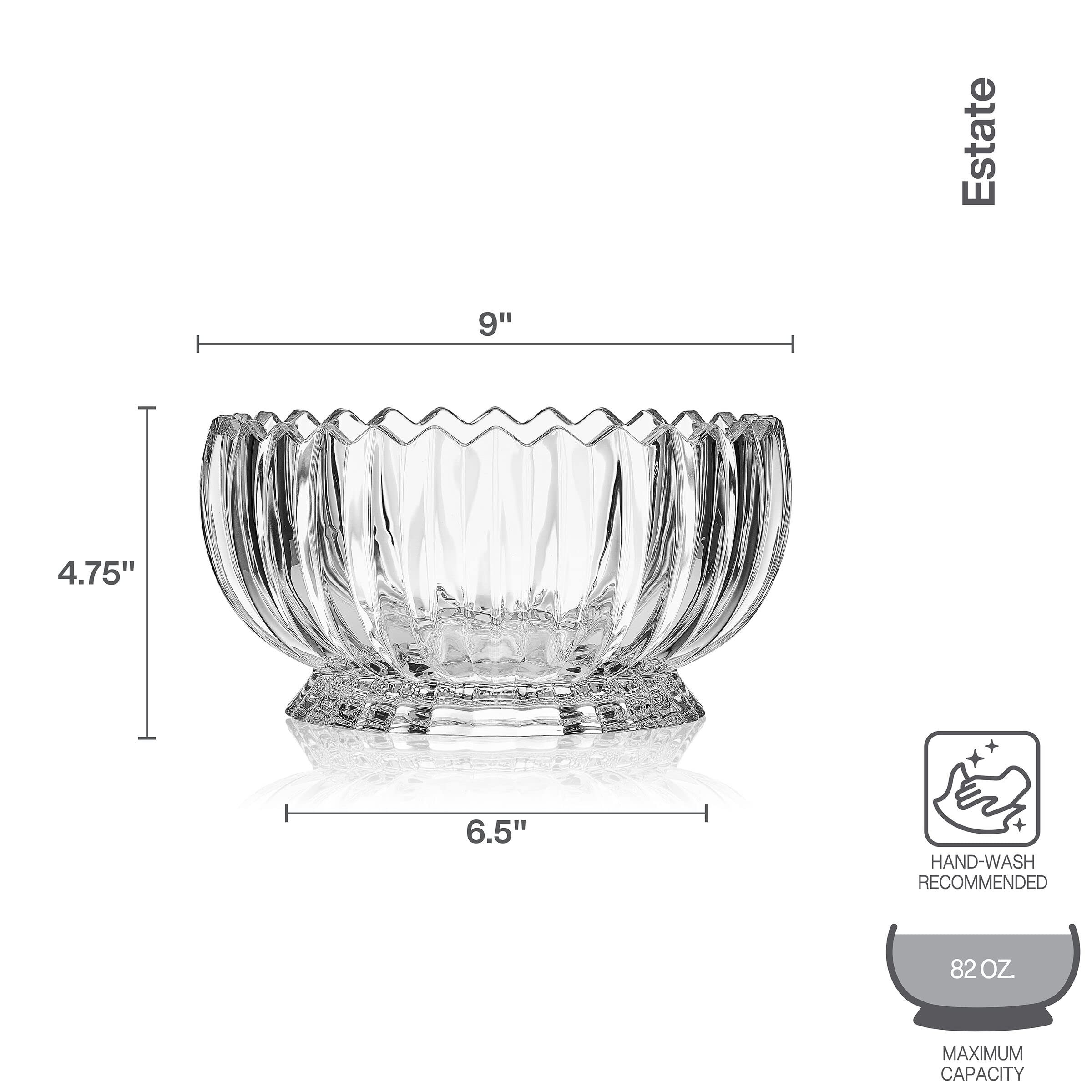 Mikasa Estate Crystal Footed Bowl, 9 Inch | Amazon (US)