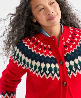 Style & Co Women's Fair Isle Cardigan, Macy's Exclusive - Macy's | Macy's
