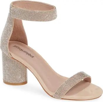 Laura Crystal Embellished Ankle Strap Sandal | Nordstrom Rack