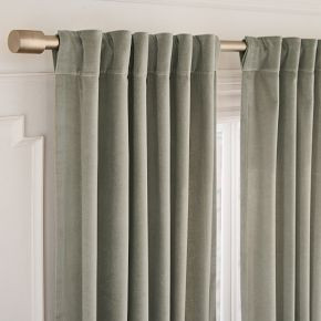 Cotton Velvet Curtain | West Elm (US)