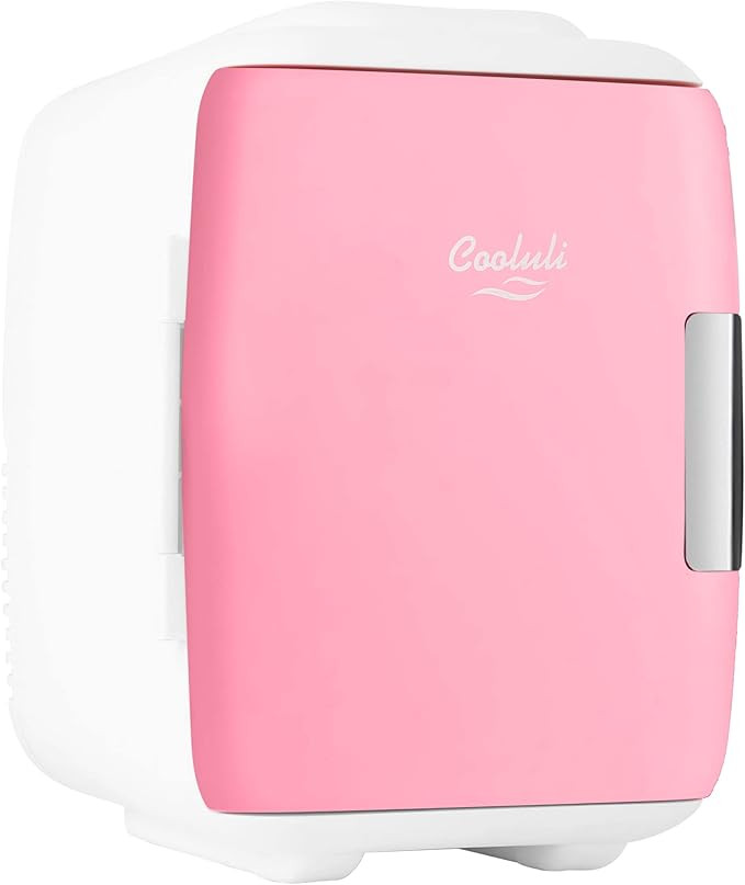 Cooluli Mini Fridge for Bedroom - Car, Office Desk & Dorm Room - Portable 4L/6 Can Electric Plug ... | Amazon (US)